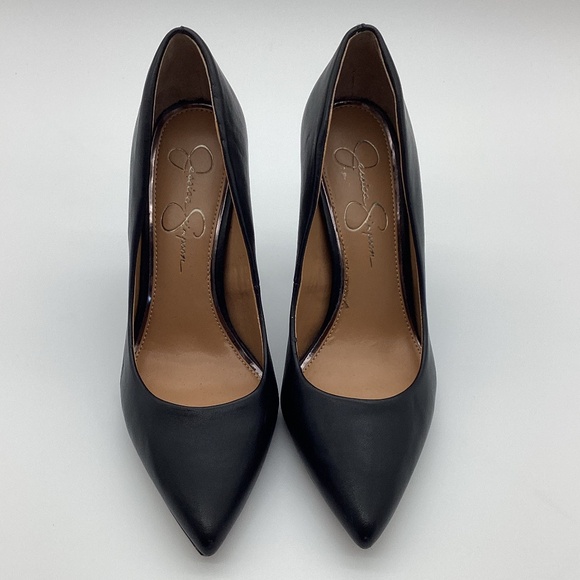 1788. Jessica Simpson Black Block Heel Pumps EUC Size 9 - Picture 8 of 12